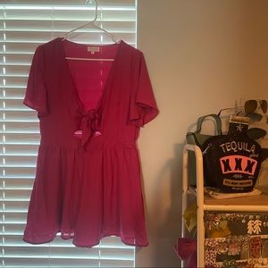 Pink lily love of a lifetime romper